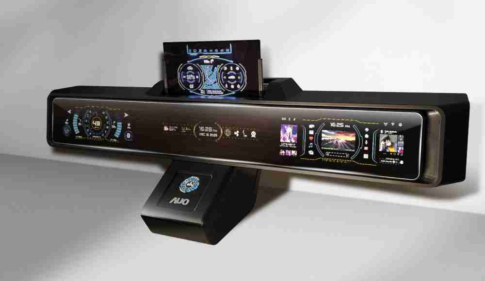 尊龙z6Micro LED沉浸式车舱显示方案结合 可卷式、、、可伸缩的Micro LED应用并可呈现不同的质感纹路，，展现人性化设计